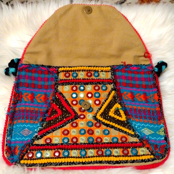 Big Buddha JS Banjo Crossbody Bag Teal Multicolor. - Picture 5 of 10